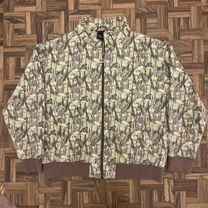 Vintage Upper Playground Jacket Lrg Camo Graphic Print Full Zip Y2k Streetwear